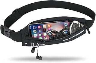 AIKENDO Slim Running Belt for Women Men,Runners Fanny Pack Phone Holder,Running Pouch Waist bag for Workout Jogging,Money Belt Running Gear...